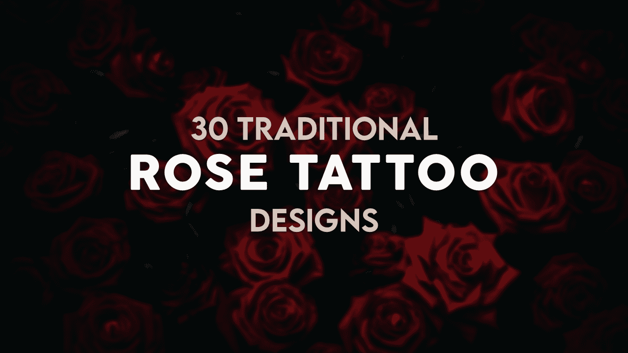traditional rose tattoo