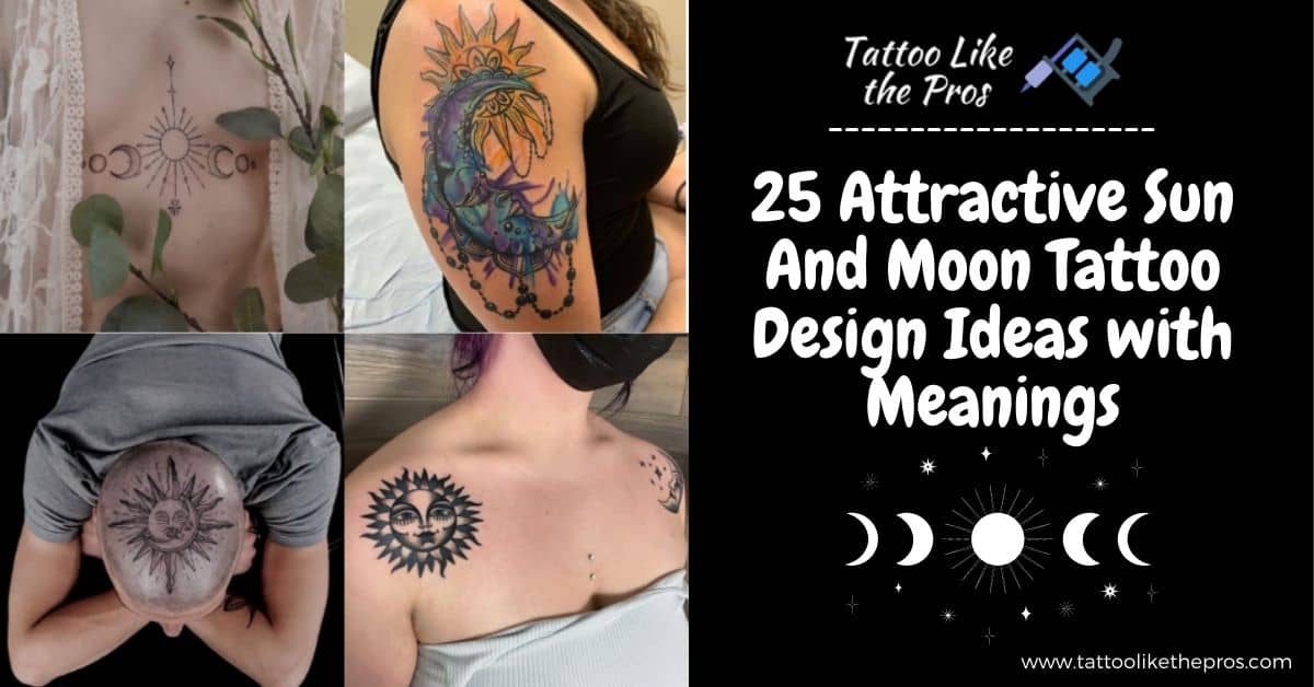Sun And Moon Tattoo Design