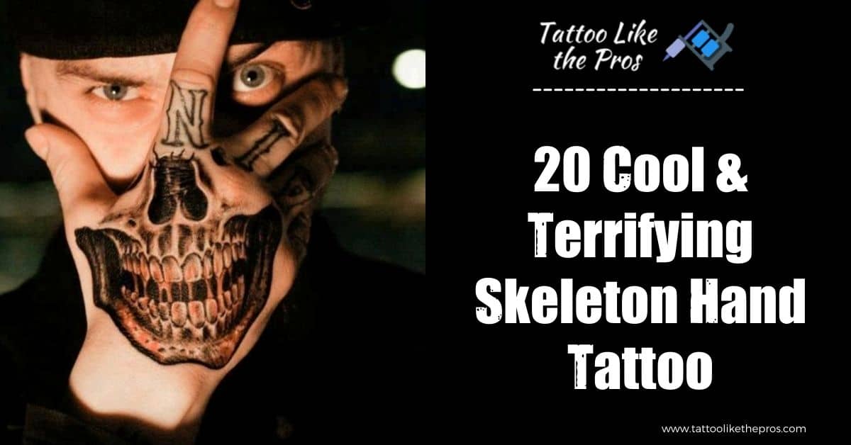 skeleton hand tattoo