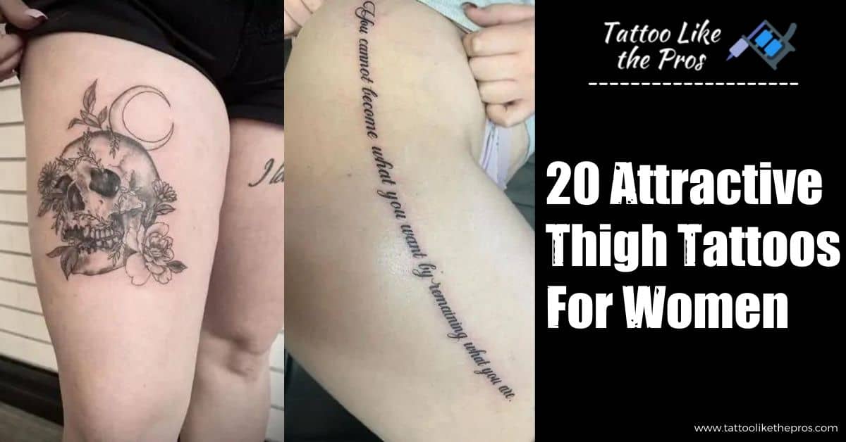thigh tattoos