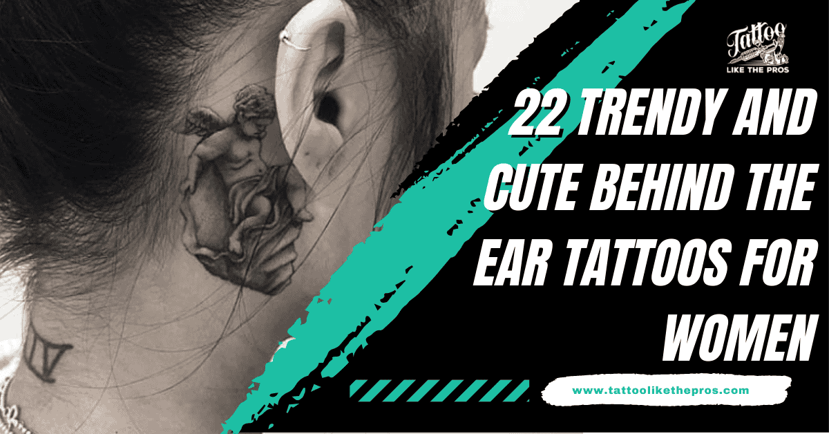 behind the ear tattoos