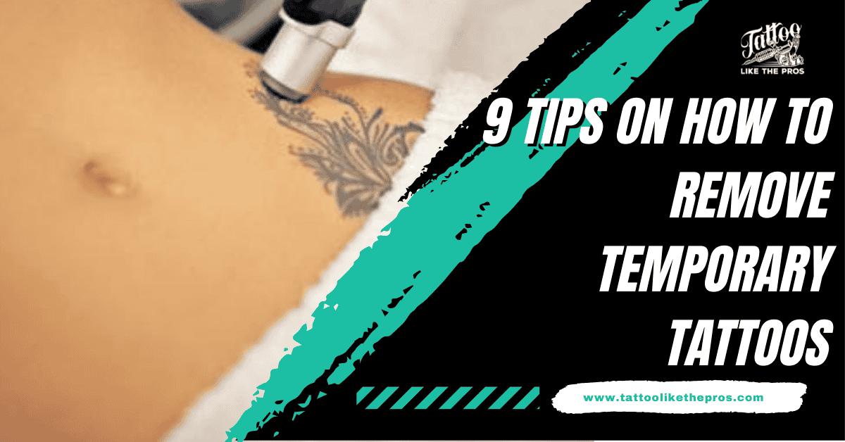 how to remove temporary tattoos