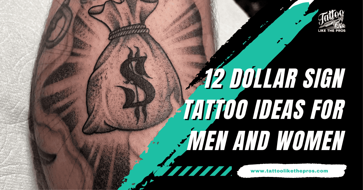 dollar sign tattoo