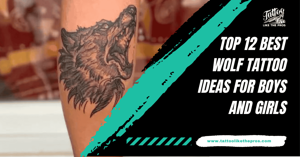 black wolf tattoo designs