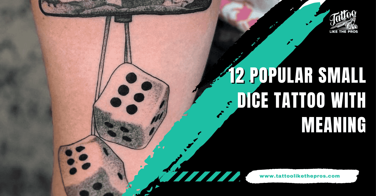 small dice tattoo
